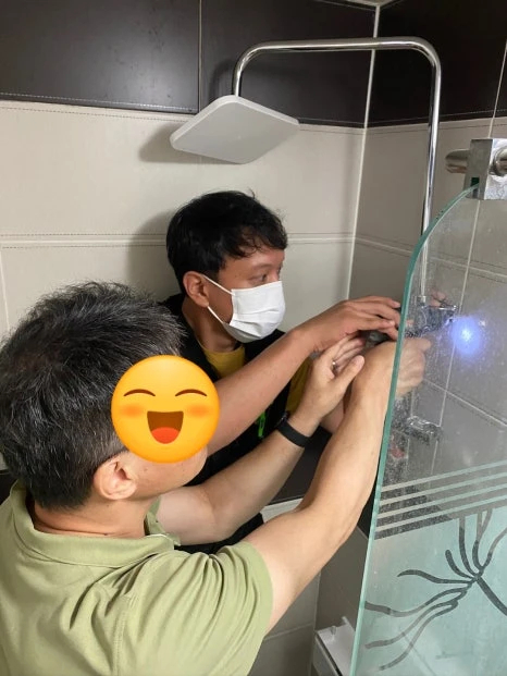 누수 원인 진단 및 바탕면 처리 실습 사진